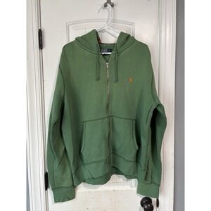 Polo Ralph Lauren Green Hoodie Full Zip Jacket XL